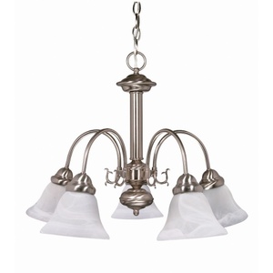 N60181 Ballerina Mid Sized Chandelier Chandelier - Brushed Nickel / Alabaster N60181 Ballerina Mid Sized Chandelier Chandelier - Brushed Nickel / Alabaster
