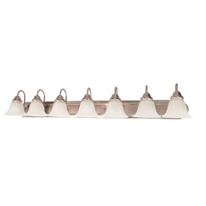 N60291 Ballerina 4 or More Bulb Bathroom Lighting - Brushed Nickel / Alabaster N60291 Ballerina 4 or More Bulb Bathroom Lighting - Brushed Nickel / Alabaster