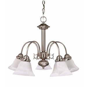 N603180 Ballerina Mid Sized Chandelier Chandelier - Brushed Nickel / Alabaster N603180 Ballerina Mid Sized Chandelier Chandelier - Brushed Nickel / Alabaster