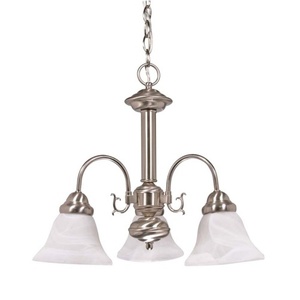 N603181 Ballerina Mini Chandelier - Brushed Nickel / Alabaster N603181 Ballerina Mini Chandelier - Brushed Nickel / Alabaster