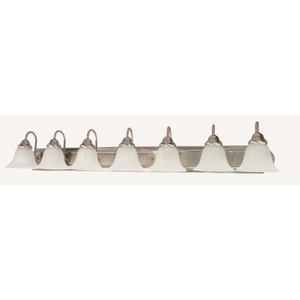 N603213 Ballerina 4 or More Bulb Bathroom Lighting - Brushed Nickel / Alabaster N603213 Ballerina 4 or More Bulb Bathroom Lighting - Brushed Nickel / Alabaster
