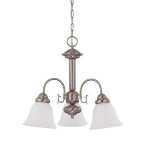N603241 Ballerina Mid Sized Chandelier Chandelier - Brushed Nickel / Frosted N603241 Ballerina Mid Sized Chandelier Chandelier - Brushed Nickel / Frosted