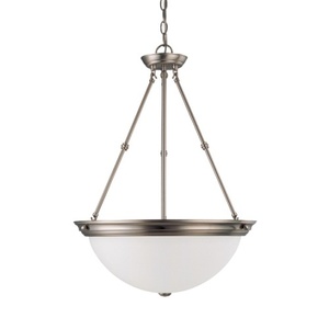 N603248 Up Light Pendant Light - Brushed Nickel / Frosted N603248 Up Light Pendant Light - Brushed Nickel / Frosted