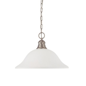 N603258 Down Light Pendant Light - Brushed Nickel / Frosted N603258 Down Light Pendant Light - Brushed Nickel / Frosted