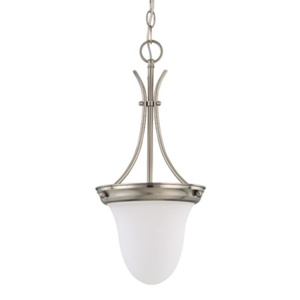 N603259 Up Light Pendant Light - Brushed Nickel / Frosted N603259 Up Light Pendant Light - Brushed Nickel / Frosted