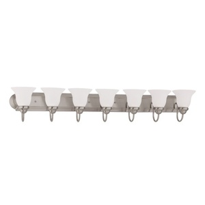 N603283 Ballerina 4 or More Bulb Bathroom Lighting - Brushed Nickel / Frosted N603283 Ballerina 4 or More Bulb Bathroom Lighting - Brushed Nickel / Frosted