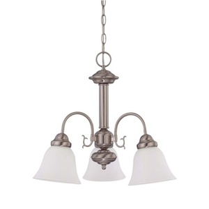 N603291 Ballerina Mini Chandelier - Brushed Nickel / Frosted N603291 Ballerina Mini Chandelier - Brushed Nickel / Frosted
