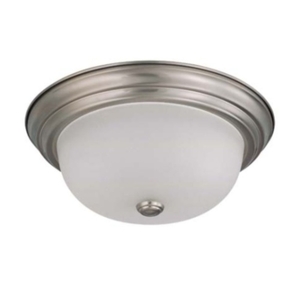 N603312 Flush Mount Ceiling Light - Brushed Nickel / Frosted N603312 Flush Mount Ceiling Light - Brushed Nickel / Frosted