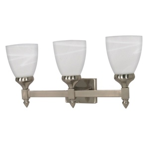 N60468 Triumph 3 Bulb Bathroom Lighting - Brushed Nickel N60468 Triumph 3 Bulb Bathroom Lighting - Brushed Nickel
