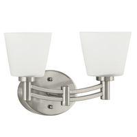 Bathroom Lighting (2 Bulbs) 14" Width Bathroom Lighting (2 Bulbs) 14" Width