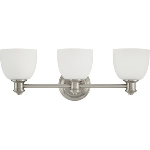 PHVL2133BN Peebles 3 Bulb Bathroom Lighting - Brushed Nickel PHVL2133BN Peebles 3 Bulb Bathroom Lighting - Brushed Nickel