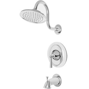 PR898GLC/P0X8310A Saxton One Handle Tub & Shower Faucet - Polished Chrome PR898GLC/P0X8310A Saxton One Handle Tub & Shower Faucet - Polished Chrome