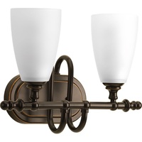 Bathroom Lighting (2 Bulbs) 13-3/8" Width Bathroom Lighting (2 Bulbs) 13-3/8" Width