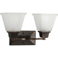 Bathroom Lighting (2 Bulbs) 14-1/2" Width Bathroom Lighting (2 Bulbs) 14-1/2" Width