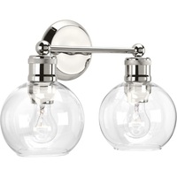 Bathroom Lighting (2 Bulbs) 15-1/2" Width Bathroom Lighting (2 Bulbs) 15-1/2" Width