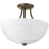 Semi Flush Mount 12-13/16" Width Semi Flush Mount 12-13/16" Width