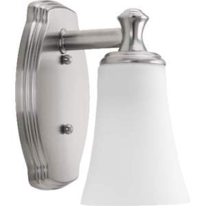 PP297009 Devon 1 Bulb Wall Sconce - Brushed Nickel PP297009 Devon 1 Bulb Wall Sconce - Brushed Nickel