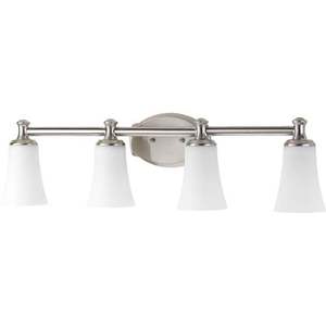 PP298709 Devon 4 or More Bulb Bathroom Lighting - Brushed Nickel PP298709 Devon 4 or More Bulb Bathroom Lighting - Brushed Nickel