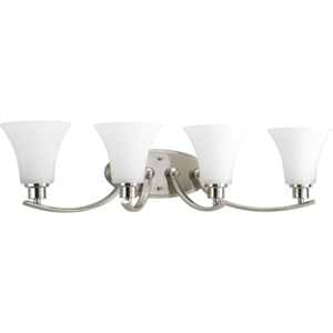 PP200309 Joy 4 or More Bulb Bathroom Lighting - Brushed Nickel PP200309 Joy 4 or More Bulb Bathroom Lighting - Brushed Nickel