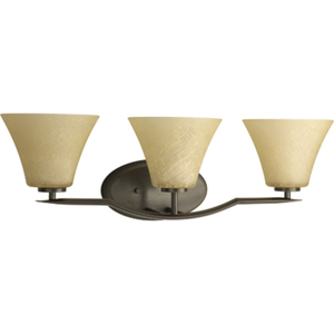 PP200620 Bravo 3 Bulb Bathroom Lighting - Antique Bronze PP200620 Bravo 3 Bulb Bathroom Lighting - Antique Bronze