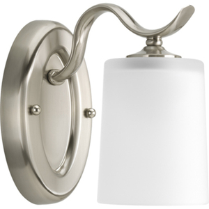 PP201809 Inspire 1 Bulb Wall Sconce - Brushed Nickel PP201809 Inspire 1 Bulb Wall Sconce - Brushed Nickel