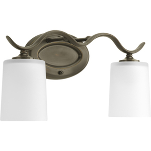 PP201920 Inspire 2 Bulb Bathroom Lighting - Antique Bronze PP201920 Inspire 2 Bulb Bathroom Lighting - Antique Bronze