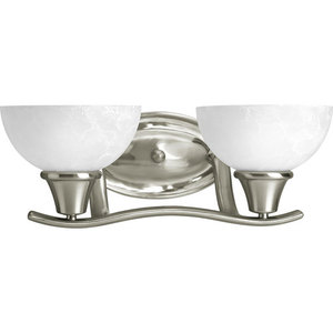 PP274009 Sentura 2 Bulb Bathroom Lighting - Brushed Nickel PP274009 Sentura 2 Bulb Bathroom Lighting - Brushed Nickel