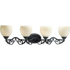 PP274980 Meeting Street 4 or More Bulb Bathroom Lighting - Forged Black PP274980 Meeting Street 4 or More Bulb Bathroom Lighting - Forged Black