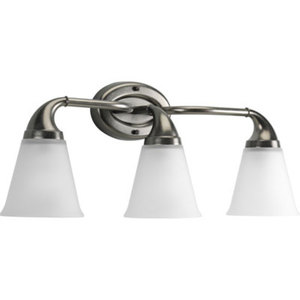 PP276003 Lahara 3 Bulb Bathroom Lighting - Aged Pewter PP276003 Lahara 3 Bulb Bathroom Lighting - Aged Pewter