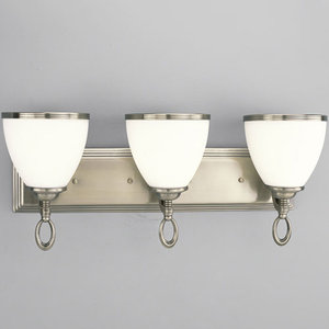 PP2770101 3 Bulb Bathroom Lighting - Classic Silver PP2770101 3 Bulb Bathroom Lighting - Classic Silver