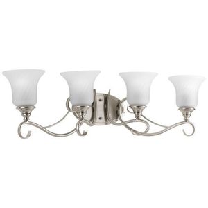 PP278609 Kensington 4 or More Bulb Bathroom Lighting - Brushed Nickel PP278609 Kensington 4 or More Bulb Bathroom Lighting - Brushed Nickel