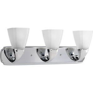PP284815 Addison 3 Bulb Bathroom Lighting - Polished Chrome PP284815 Addison 3 Bulb Bathroom Lighting - Polished Chrome
