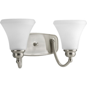 PP290909EBWB Janos 2 Bulb Bathroom Lighting - Brushed Nickel PP290909EBWB Janos 2 Bulb Bathroom Lighting - Brushed Nickel