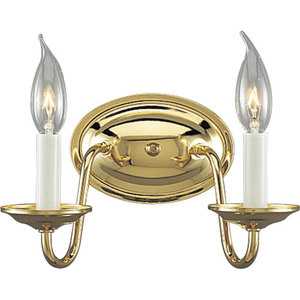PP293610 Americana Multi Bulb Wall Sconce - Polished Brass PP293610 Americana Multi Bulb Wall Sconce - Polished Brass