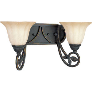 PP296784 Le Jardin 2 Bulb Bathroom Lighting - Espresso PP296784 Le Jardin 2 Bulb Bathroom Lighting - Espresso