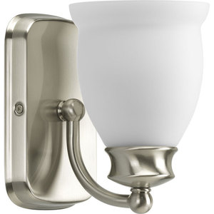 PP299309 Leeland 1 Bulb Wall Sconce - Brushed Nickel PP299309 Leeland 1 Bulb Wall Sconce - Brushed Nickel
