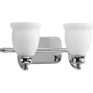 PP299415 Leeland 2 Bulb Bathroom Lighting - Polished Chrome PP299415 Leeland 2 Bulb Bathroom Lighting - Polished Chrome