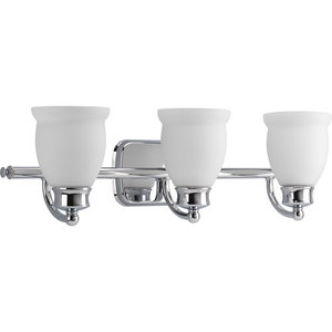 PP299515 Leeland 3 Bulb Bathroom Lighting - Polished Chrome PP299515 Leeland 3 Bulb Bathroom Lighting - Polished Chrome
