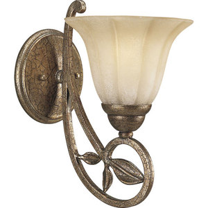 PP301291C Le Jardin 1 Bulb Wall Sconce - Biscay Crackle PP301291C Le Jardin 1 Bulb Wall Sconce - Biscay Crackle