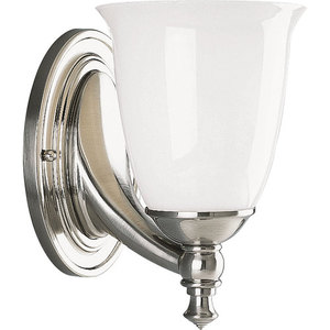 PP302709 Victorian 1 Bulb Wall Sconce - Brushed Nickel PP302709 Victorian 1 Bulb Wall Sconce - Brushed Nickel
