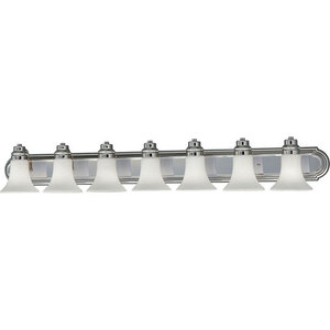 PP303915 Opal Glass 4 or More Bulb Bathroom Lighting - Chrome PP303915 Opal Glass 4 or More Bulb Bathroom Lighting - Chrome