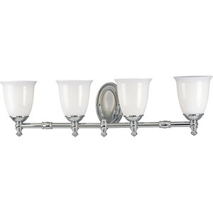 PP304115 Victorian 4 or More Bulb Bathroom Lighting - Chrome PP304115 Victorian 4 or More Bulb Bathroom Lighting - Chrome