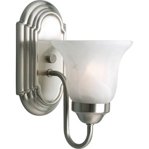 PP305109 Builder Bath 1 Bulb Wall Sconce - Brushed Nickel PP305109 Builder Bath 1 Bulb Wall Sconce - Brushed Nickel