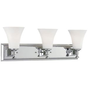 PP313315 Fairfield 3 Bulb Bathroom Lighting - Chrome PP313315 Fairfield 3 Bulb Bathroom Lighting - Chrome