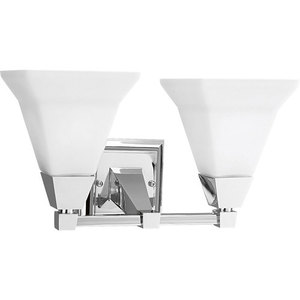 PP313615 Glenmont 2 Bulb Bathroom Lighting - Chrome PP313615 Glenmont 2 Bulb Bathroom Lighting - Chrome