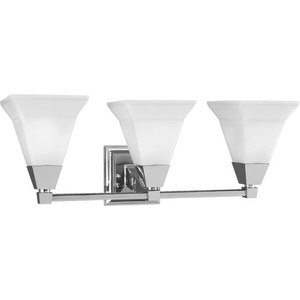 PP313715 Glenmont 3 Bulb Bathroom Lighting - Chrome PP313715 Glenmont 3 Bulb Bathroom Lighting - Chrome