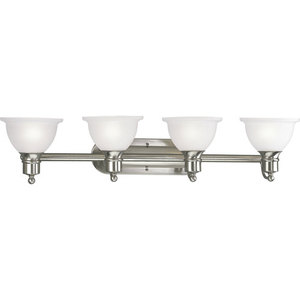 PP316409 Madison 4 or More Bulb Bathroom Lighting - Brushed Nickel PP316409 Madison 4 or More Bulb Bathroom Lighting - Brushed Nickel
