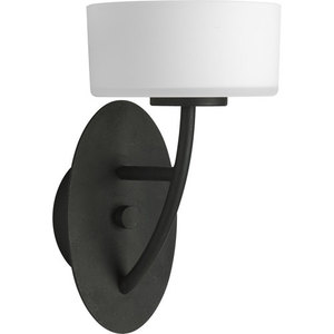 PP320980WB Calven 1 Bulb Wall Sconce - Forged Black PP320980WB Calven 1 Bulb Wall Sconce - Forged Black
