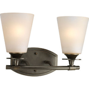 PP322277 Cantata 2 Bulb Bathroom Lighting - Forged Bronze PP322277 Cantata 2 Bulb Bathroom Lighting - Forged Bronze