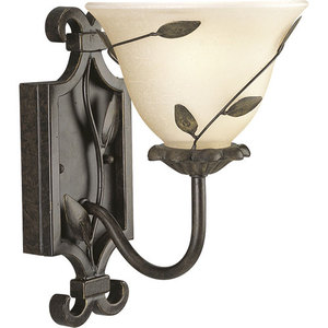 PP323377 Eden 1 Bulb Wall Sconce - Forged Bronze PP323377 Eden 1 Bulb Wall Sconce - Forged Bronze